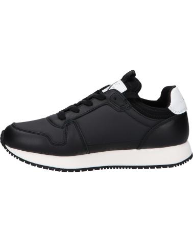Esportes  de Mulher CALVIN KLEIN YW0YW01616 RUNNER SOCK 0GM BLACK-BRIGHT WHITE