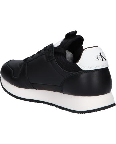 Esportes  de Mulher CALVIN KLEIN YW0YW01616 RUNNER SOCK 0GM BLACK-BRIGHT WHITE