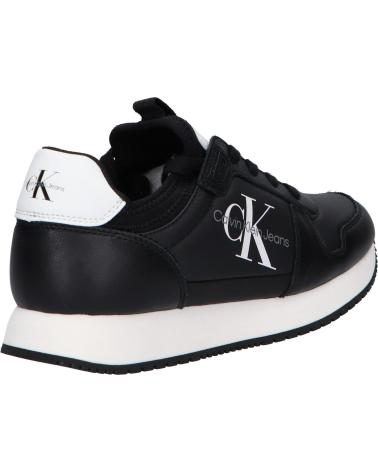 Esportes  de Mulher CALVIN KLEIN YW0YW01616 RUNNER SOCK 0GM BLACK-BRIGHT WHITE