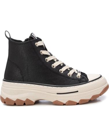 Sneaker für Damen REFRESH ZAPATILLAS ALTAS PARA MUJER  ZAPATILLAS ABOTINADAS CON PLA NEGRO