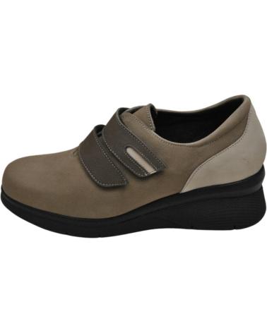 Woman shoes COMFORT CLASS 8086 ZAPATO VELCRO PARA PLANTILLAS DE MUJER T NOBUKAR TAUPE