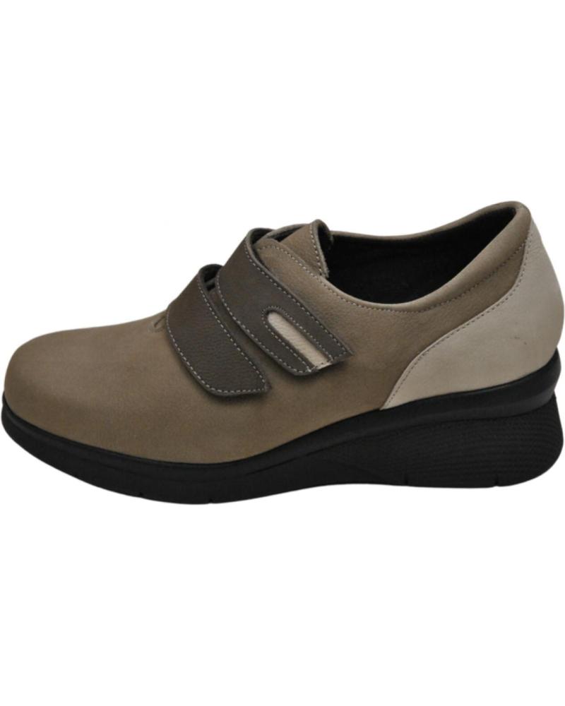 Chaussures pour Femme COMFORT CLASS 8086 ZAPATO VELCRO PARA PLANTILLAS DE MUJER T NOBUKAR TAUPE