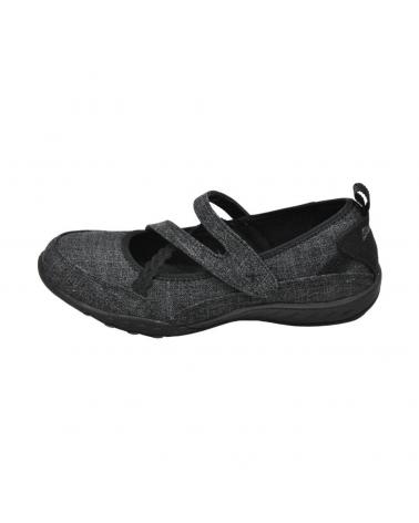 Bailarinas de Mujer SKECHERS 100242 - BREATHE EASY MERCEDITAS VELCRO PARA MUJER BLK