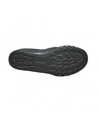 Bailarinas de Mujer SKECHERS 100242 - BREATHE EASY MERCEDITAS VELCRO PARA MUJER BLK