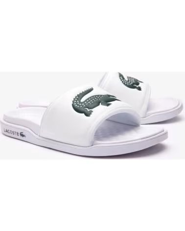 LACOSTE CHANCLAS SERVE DUAL SYNTHETIC 743CMA01101RS BLANCO OFF WHITE-DKGRN