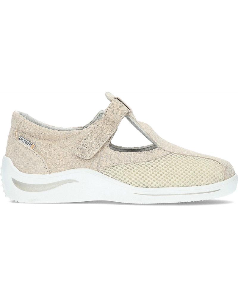 Schuhe für Damen CALZAMEDI ZAPATO DIABETICO 0766 BEIGE