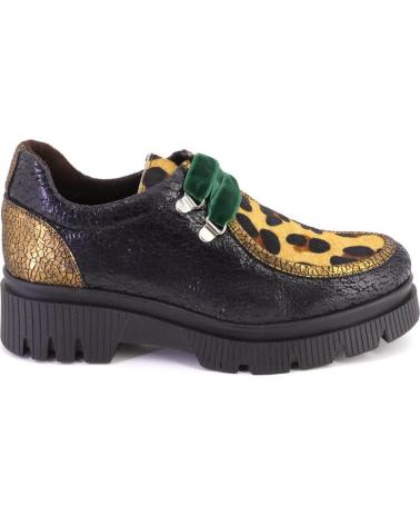 Scarpe per Donna NIVAL CACERES ZAPATOS CON CORDONES DE MUJER PIEL NEGRO