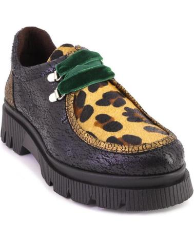 Scarpe per Donna NIVAL CACERES ZAPATOS CON CORDONES DE MUJER PIEL NEGRO