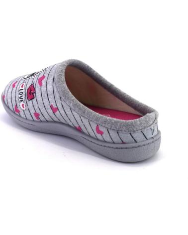 Hausschuhe für Damen PLUMAFLEX ROAL 12317 ZAPATILLAS DE CASA DE MUJER GRIS