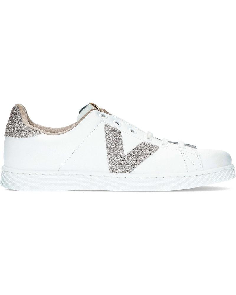 Esportes  de Mulher VICTORIA SNEAKERS GLITTER 1125188 SILVER