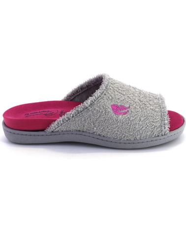 Hausschuhe für Damen PLUMAFLEX ROAL 12401 ZAPATILLAS DE CASA DE MUJER GRIS