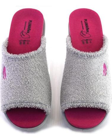 Hausschuhe für Damen PLUMAFLEX ROAL 12401 ZAPATILLAS DE CASA DE MUJER GRIS