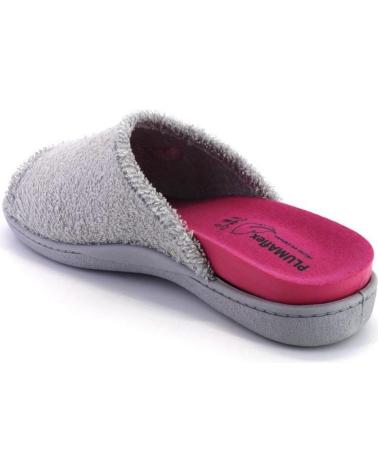 Hausschuhe für Damen PLUMAFLEX ROAL 12401 ZAPATILLAS DE CASA DE MUJER GRIS