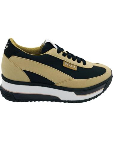 Sportivo per Donna POPA ZAPATILLA CASUAL MUJER KONGUR NYLON DS43202002 NEGRO