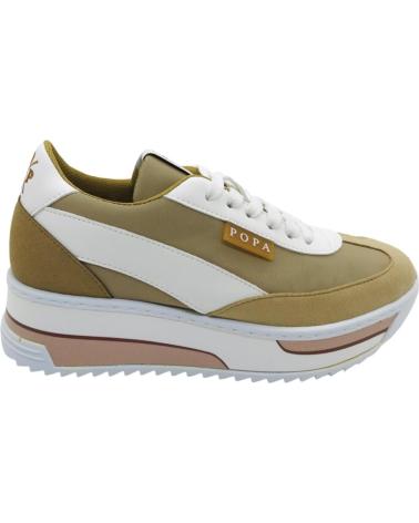 Sportivo per Donna POPA ZAPATILLA CASUAL MUJER KONGUR NYLON DS43201010 BEIG