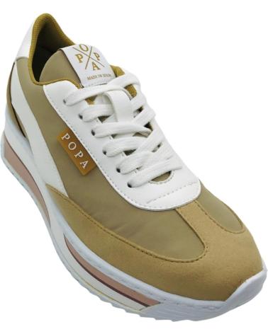 Sportivo per Donna POPA ZAPATILLA CASUAL MUJER KONGUR NYLON DS43201010 BEIG