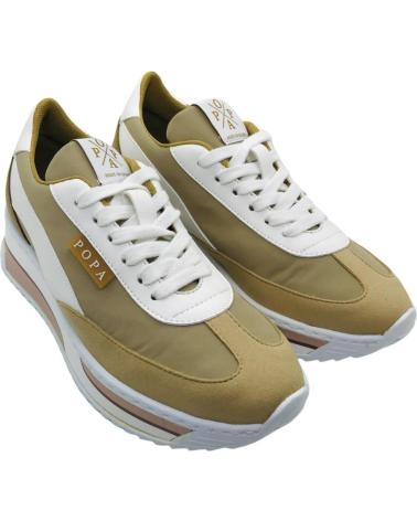 Sportivo per Donna POPA ZAPATILLA CASUAL MUJER KONGUR NYLON DS43201010 BEIG