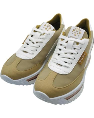 Sportivo per Donna POPA ZAPATILLA CASUAL MUJER KONGUR NYLON DS43201010 BEIG