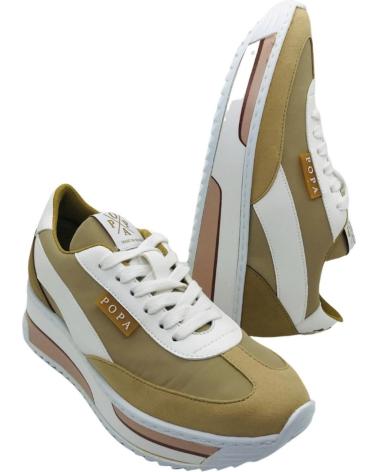 Sportivo per Donna POPA ZAPATILLA CASUAL MUJER KONGUR NYLON DS43201010 BEIG