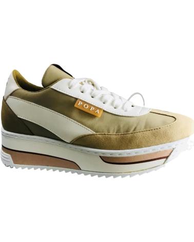 Sportivo per Donna POPA ZAPATILLA CASUAL MUJER KONGUR NYLON DS43201010 BEIG