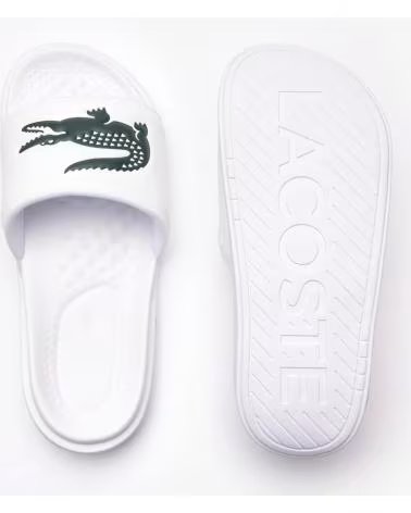 LACOSTE CHANCLAS SERVE DUAL SYNTHETIC 743CMA01101RS BLANCO OFF WHITE-DKGRN