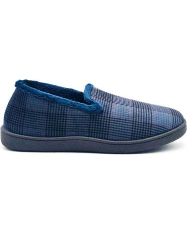 Calzado de casa de Hombre ROAL CONFORTABLE CUADROS TEXAS AZUL