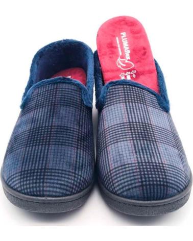 Calzado de casa de Hombre ROAL CONFORTABLE CUADROS TEXAS AZUL