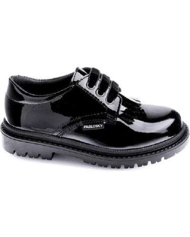 Scarpe per Bambina PABLOSKY BLUCHER HARRY 356519 CHAROL NEGRO