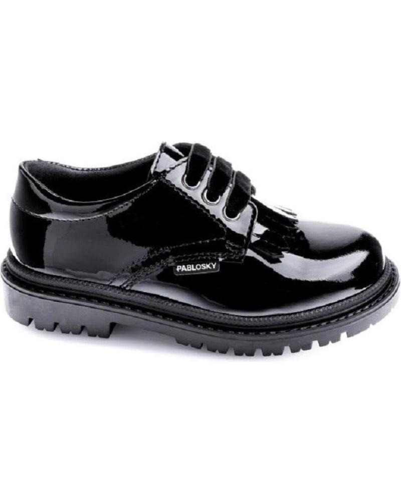 Scarpe per Bambina PABLOSKY BLUCHER HARRY 356519 CHAROL NEGRO
