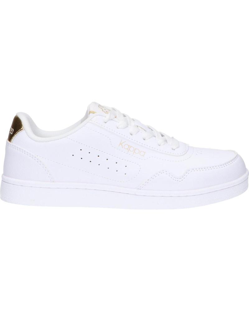 Sportif pour Femme KAPPA 331N6DW GARRET WO A01 WHITE-YELLOW GOLD
