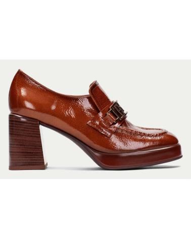MOCASINES HISPANITAS C003 DE CUERO CON PUNTA CUADRADA Y PLATAFORMA PARA MUJER C003 CUERO