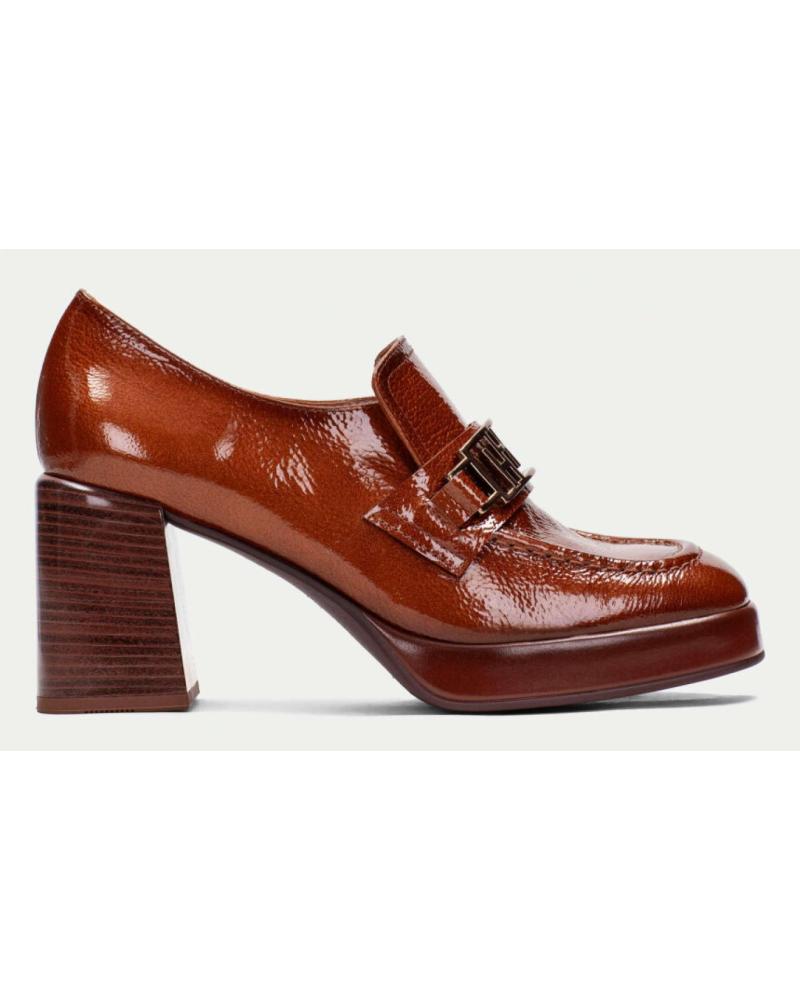 HISPANITAS C003 LEDER LOAFER MIT KARREE-SPITZE UND PLATEAU FÜR DAMEN C003 CUERO