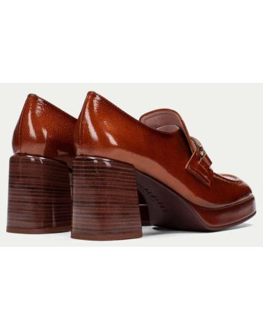 HISPANITAS C003 LEDER LOAFER MIT KARREE-SPITZE UND PLATEAU FÜR DAMEN C003 CUERO