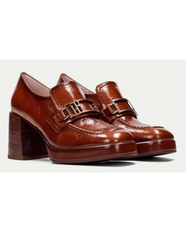 HISPANITAS C003 LEDER LOAFER MIT KARREE-SPITZE UND PLATEAU FÜR DAMEN C003 CUERO