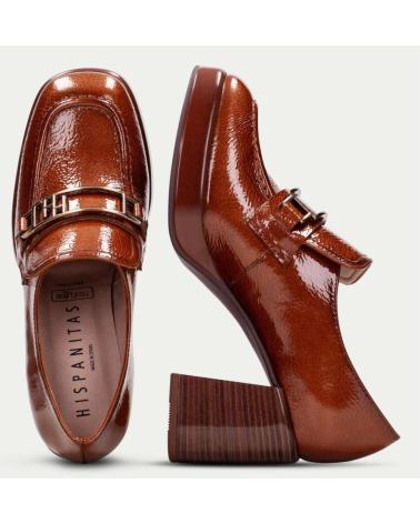 HISPANITAS C003 LEDER LOAFER MIT KARREE-SPITZE UND PLATEAU FÜR DAMEN C003 CUERO