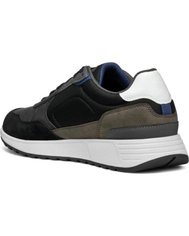 Sneaker für Herren GEOX DEPORTIVA LOW CUT PARA HOMBRE DE C0033 BLACK-MILITARY