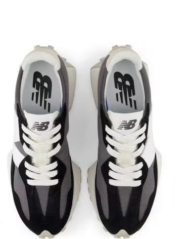 NEW BALANCE U327 SNEAKERS GREY WHITE BLACK FE NEGRO