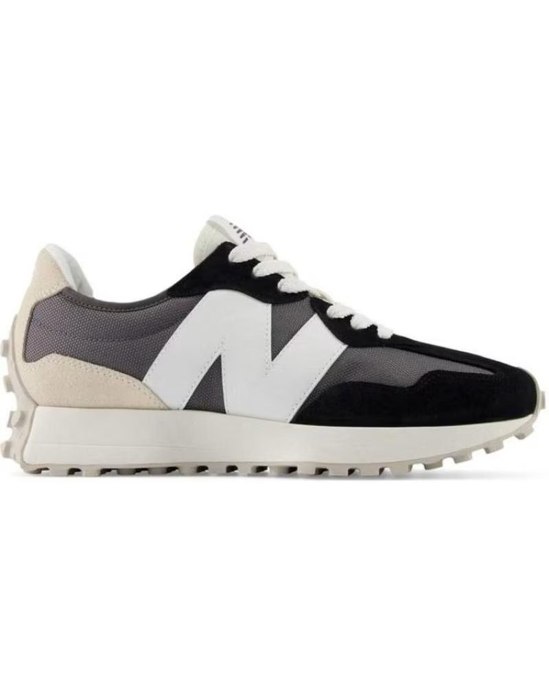 NEW BALANCE U327 SNEAKERS GREY WHITE BLACK FE NEGRO