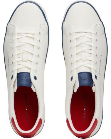 Deportivas de Hombre TOMMY HILFIGER ZAPATILLAS TH HI VULC LOW CORE SEASONAL BLANC BLANCO