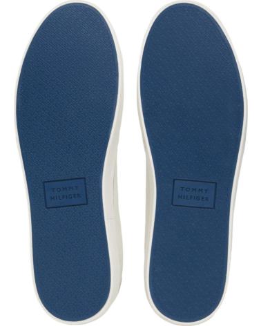 Deportivas de Hombre TOMMY HILFIGER ZAPATILLAS TH HI VULC LOW CORE SEASONAL BLANC BLANCO