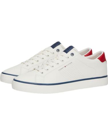 Deportivas de Hombre TOMMY HILFIGER ZAPATILLAS TH HI VULC LOW CORE SEASONAL BLANC BLANCO