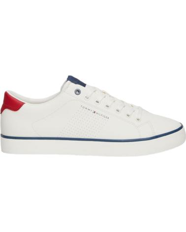 Deportivas de Hombre TOMMY HILFIGER ZAPATILLAS TH HI VULC LOW CORE SEASONAL BLANC BLANCO