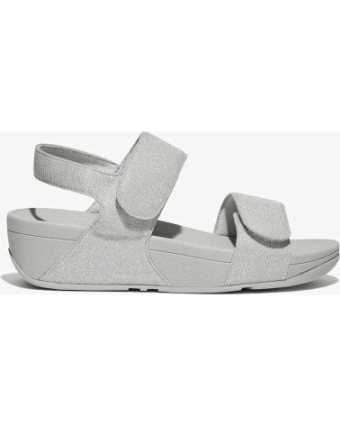 SANDALI FITFLOP CON CHIUSURA A STRAPPO ARGENTO PLATA