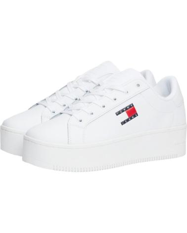 Deportivas de Mujer TOMMY HILFIGER TJW FLATFORM ESS BLANCO