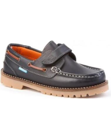 boy Boat shoes ANGELITOS 804TIMBER VELCRO MARINO