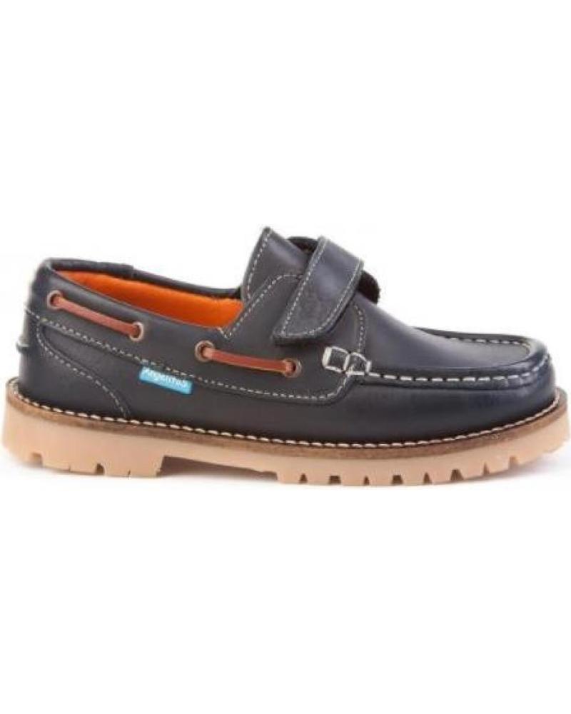 boy Boat shoes ANGELITOS 804TIMBER VELCRO MARINO