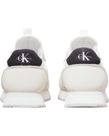 Esportes  de Mulher CALVIN KLEIN RUNNER SOCK LACEUP ML LTH BLANCO