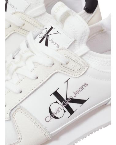 Esportes  de Mulher CALVIN KLEIN RUNNER SOCK LACEUP ML LTH BLANCO