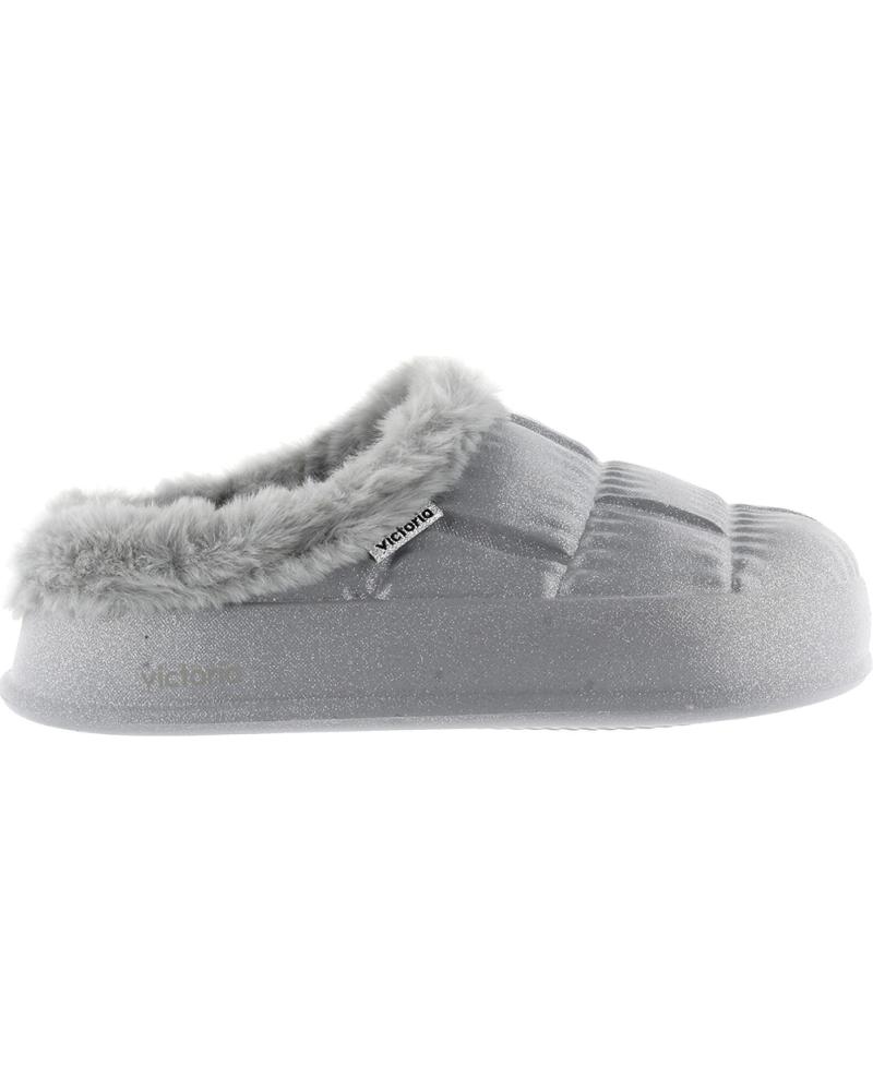 Hausschuhe für Damen VICTORIA ZAPATILLAS 1402101 NUBE GLITTER PLATA