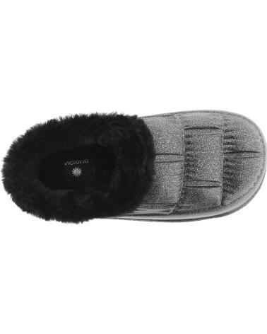 Hausschuhe für Damen VICTORIA ZAPATILLAS 1402101 NUBE GLITTER NEGRO